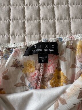 Rixxi Clothing Company Floral Blouse - Yellow & Pink Flowers